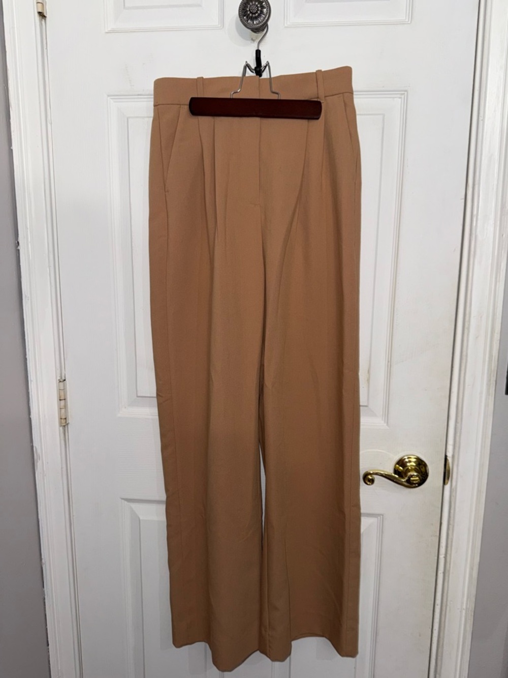 Abercrombie & Fitch Wide-Leg Pants in Camel Brown 6/28